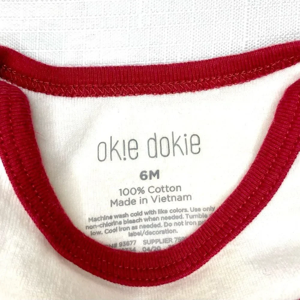 Vote For Me Onesie Red White 6 month Okie Dokie